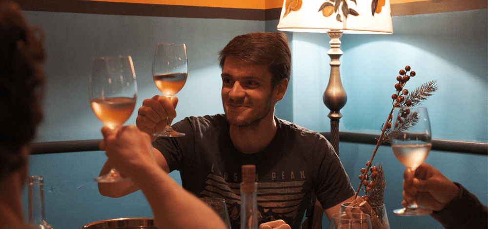 Tasting local wines during Baku Wine Crawl Tour